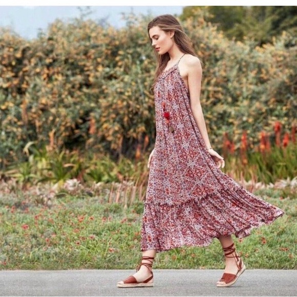 Misa Los Angeles Dresses & Skirts - Misa Los Angeles Thale Marseille pom pom maxi dress medium